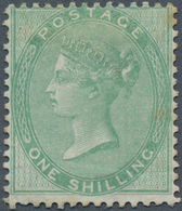 14152 Großbritannien: 1856, 1s. Pale Green, Unused Copy, Some Imperfections/toning. SG £3250 - Sonstige & Ohne Zuordnung