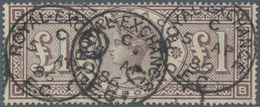 14167 Großbritannien: 1884, 1 Pfund VICTORIA Bräunlichlila Mit Wz. 11, Farbfrisches, Perfekt Gezähntes Gut - Sonstige & Ohne Zuordnung
