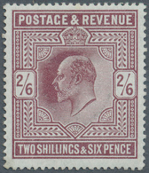 14172A Großbritannien: 1902/1911, 2s.6d. Purple, Fresh Colour, Well Perforated, Mint O.g. - Sonstige & Ohne Zuordnung