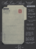 14269 Großbritannien - Ganzsachen: 1943, Air Letter First General Issue 6d, Type Ic, No Overlay Flag, Very - 1840 Enveloppes Mulready