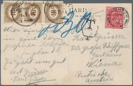 14279 Großbritannien - Besonderheiten: 1904, Two Souvenir Postcards From England To Vienna/Austria (only I - Sonstige & Ohne Zuordnung