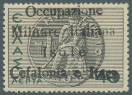 14283 Ionische Inseln - Lokalausgaben: Kefalonia Und Ithaka: ITHAKA: 1941, Freimarke 40 L. Schwarz/schwarz - Iles Ioniques