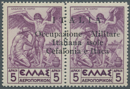 14285 Ionische Inseln - Lokalausgaben: Kefalonia Und Ithaka: 1941, Argostoli Issue, Airmail Stamp 5dr. Vio - Isole Ioniche