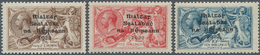 14306 Irland: 1922, "Rialtas" Overprints, Dollard Printing, Three High Values Unmounted Mint (few Irregula - Storia Postale