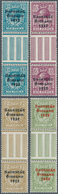 14311 Irland: 1922, "Saorstat" Overprints, ½d. To 1s., Complete Set Of Twelve Values In (folded) Gutter Pa - Lettres & Documents