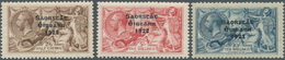 14312 Irland: 1922, "Saorstat" Overprints, Thom Printing, Three High Values, Unmounted Mint, Signed Vossen - Storia Postale