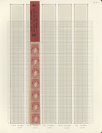 14319 Irland: 1923, Coils (vertical Feed), Definitives "National Symbols", Watermark "SE", 1d. Carmine, "E - Lettres & Documents