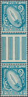 14332 Irland: 1940/1968, Definitives "National Symbols", Watermark "E", ½pg. To 1s., Set Of 17 (folded) Gu - Lettres & Documents