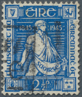 14336 Irland: 1945, Death Centenary Of Thomas Davis, 2½pg. Blue With Inverted Watermark, Fine Used Copy. S - Briefe U. Dokumente
