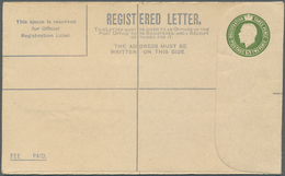 14425 Irland - Ganzsachen: British Dominion: 1922, King Georg V. 5 D. Olive Green Registered Envelope, Siz - Ganzsachen