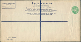 14433 Irland - Ganzsachen: 1942, Irish Harp 5 1/2 D. Green Registered Envelope, Size K, Unused, Fine (FAI - Entiers Postaux