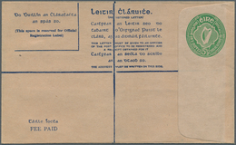 14435 Irland - Ganzsachen: 1942, Irish Harp 5 1/2 D. Pale Green Registered Envelope Without Cotton Scrim L - Ganzsachen