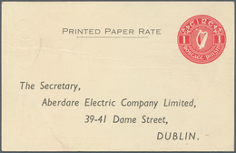 14437 Irland - Ganzsachen: Aberdare Electric Co., Ldt., Dublin: 1951, 1 D. Red "proxy" Card, Text In Black - Ganzsachen