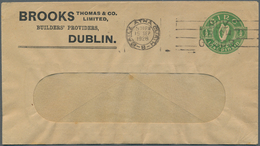 14441 Irland - Ganzsachen: Brooks,, Thomas & Co.: 1926, 1/2 D. Pale Green Window Envelope Used From "BAILE - Entiers Postaux