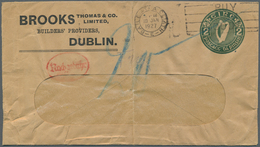 14442 Irland - Ganzsachen: Brooks,, Thomas & Co.: 1926, 2 D. Olive Green Window Envelope Used From "BAILE - Ganzsachen