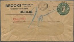 14442 Irland - Ganzsachen: Brooks,, Thomas & Co.: 1926, 2 D. Olive Green Window Envelope Used From "BAILE - Entiers Postaux