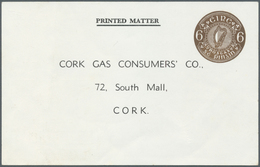 14455 Irland - Ganzsachen: Cork Gas Consumer Company: 1970, 6 D. Brown Printed Matter Card, Unused (filled - Ganzsachen