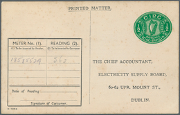 14463 Irland - Ganzsachen: Electricity Supply Board: 1937, 1/2 D. Pale Green Printed Matter Card, Unused ( - Ganzsachen