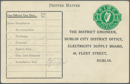 14475 Irland - Ganzsachen: Electricity Supply Board: 1937, 1/2 D. Pale Green Printed Matter Card (Appointm - Ganzsachen