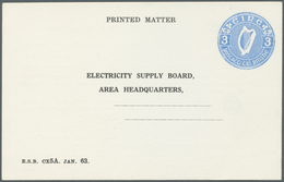 14477 Irland - Ganzsachen: Electricity Supply Board: 1963, 3 D.blue Printed Matter Card (Area Headquarters - Ganzsachen