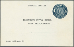 14478 Irland - Ganzsachen: Electricity Supply Board: 1969, 4 D. Deep Blue Printed Matter Card (Area Headqu - Ganzsachen