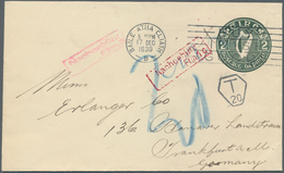 14494 Irland - Ganzsachen: Ferrier, Pollock & Co., Ldt., Dublin: 1925/30, 2 D. Olive Green Envelope With S - Ganzsachen