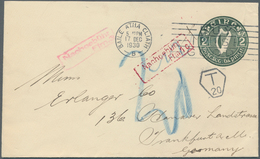 14494 Irland - Ganzsachen: Ferrier, Pollock & Co., Ldt., Dublin: 1925/30, 2 D. Olive Green Envelope With S - Entiers Postaux