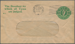 14496 Irland - Ganzsachen: The Irish Dunlop Co., Ldt.: 1945, 1/2 D. Pale Green Window Envelope With Celoph - Ganzsachen