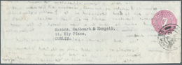 14505 Irland - Ganzsachen: The Legal Diary: 1952, 1 1/2 D. Violet Newspaper Wrapper On Greyish White Paper - Entiers Postaux