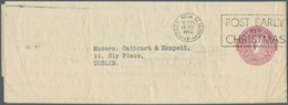 14507 Irland - Ganzsachen: The Legal Diary: 1952, 1 1/2 D. Violet Newspaper Wrapper On Cream Laid Paper Wi - Ganzsachen
