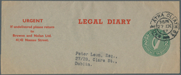 14508 Irland - Ganzsachen: The Legal Diary: 1957, 2 D. Green Newspaper Wrapper On Greyish Green Paper With - Entiers Postaux