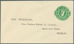 14516 Irland - Ganzsachen: Great Northern Railways: 1925, 1/2 D. Pale Green Envelope Without Watermark And - Ganzsachen