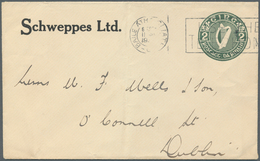 14536 Irland - Ganzsachen: Schweppes Ltd.: 1935, 2 D. Olive Green Envelope, Used Lokal From "BALE ÁTHA CLI - Ganzsachen