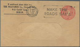 14546 Irland - Ganzsachen: The Walpamur Co. (Ireland) Ldt., Dublin: 1948, 1d. Red Window Envelope Without - Ganzsachen