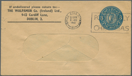 14551 Irland - Ganzsachen: The Walpamur Co. (Ireland) Ldt., Dublin: 1965, 3d. Greenish Blue Window Envelop - Ganzsachen