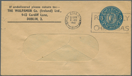 14551 Irland - Ganzsachen: The Walpamur Co. (Ireland) Ldt., Dublin: 1965, 3d. Greenish Blue Window Envelop - Entiers Postaux