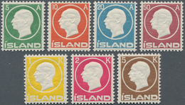 14606 Island: 1912, Definitives Frederik, 5a. To 5kr., Complete Set Of Seven Values, Unmounted Mint. Mi. 3 - Autres & Non Classés