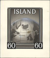 14631 Island: 1938. Artist's Drawing For The 60a Stamp From The Souvenir Sheet "Leif Ericsson Day" Showing - Sonstige & Ohne Zuordnung