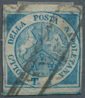 14662 Italien - Altitalienische Staaten: Neapel: 1860: 1/2 Tornese "Trinacria", Used, Good Margins, Thin S - Neapel