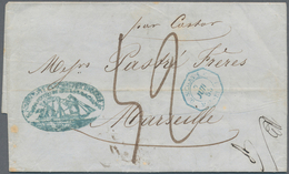 14677 Italien - Altitalienische Staaten: Sardinien: 1855: Ship Letter From Genova/Genua To Marseilles Endo - Sardaigne