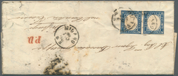 14684 Italien - Altitalienische Staaten: Sardinien: 1860/1861: 3 "PD" Letters From Milan To Brissago (Swit - Sardinien