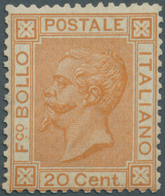 14726 Italien: 1877, 20c. Orange, Fresh Colour And Well Perforated, Mint O.g., Signed A.Diena, Raybaudi Et - Marcophilie