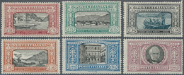 14742 Italien: 1923, Manzoni,10c. To 5l., Complete Set Of Six Values, Fresh Colours, Well Perforated, Unmo - Storia Postale