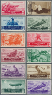 14761 Italien: 1934, Serie "100 Jahre Tapferkeitsmedaille" Tadellos Postfrisch (Sassone 750.- Euro) - Poststempel