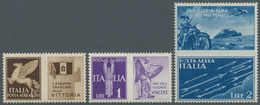 14782 Italien - Zusammendrucke: 1942, Propagana Die Guerra, Three Not Issued Stamps, Unmounted Mint, Some - Non Classés