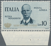 14784 Italien - Dienstmarken: 1934, 10 Lire "Dienstmarke Für Den Postflug - Roma Mogadiscio" Taufrisches U - Dienstmarken