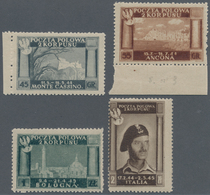14788 Italien - Militärpostmarken: Feldpost: 1945, "POCZTA POLOWA 2. KORPUSU" 45 Gr., 55 Gr., 1 Zt. And 2 - Poste Militaire (PM)