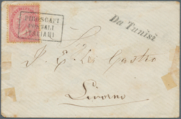 14843 Italienische Post Im Ausland - Allgemeine Ausgabe: 1866, Letter Franked With 40 Centesimi Via Ship M - Altri & Non Classificati