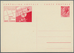 14869 Italien - Ganzsachen: 1954: Mostra Del Oltramare (Overseas Exhibition In Naples 1954), Complete Set - Interi Postali