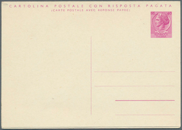 14871 Italien - Ganzsachen: 1961: 40 L. + 40 L. Double Postal Stationery Card, "40 L Bilingual", Very Fine - Interi Postali